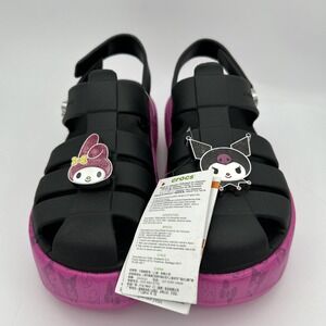 Crocs‎ HELLO KITTY AND FRIENDS MY MELODY AND KUROMI STOMP SANDAL Women's Size 8
